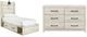 Signature Design by Ashley® Cambeck 2-Piece Whitewash Twin Panel Bed Set-0