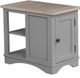 Parker House® Americana Modern Dove Chairside Table with Weathered Natural Top-0