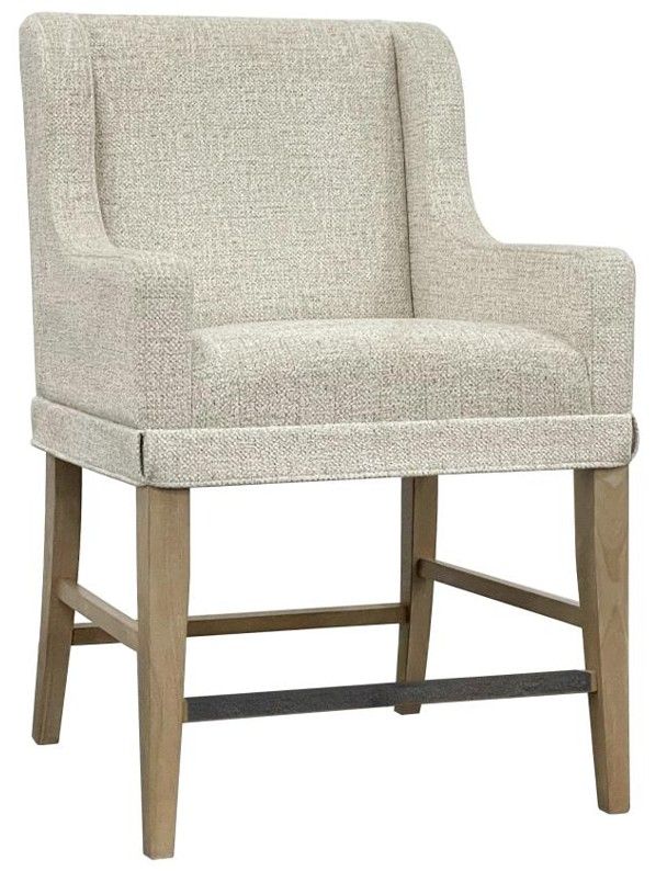 Bernards Tarrington Cashew/Gray Upholstered Counter Stool-0