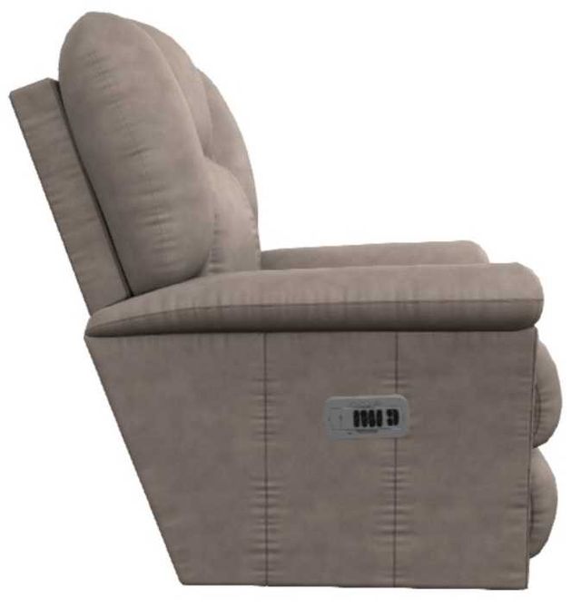 La-Z-Boy® Jasper Stone Leather Power Wall Recliner with Headrest and Lumbar-3