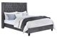 Mazin Furniture Deirdre Upholstered Gray King Platform Bed-0