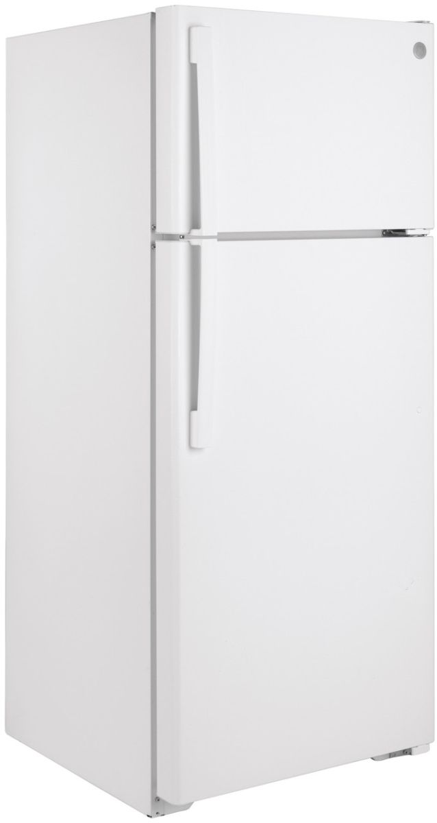 GE® 28" 17.5 Cu. Ft. White Top Freezer Refrigerator-3