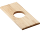 Elkay® Hardwood Light Brown 8.5" x 19" x 1" Cutting Board-0