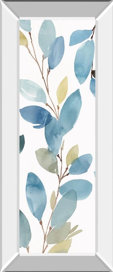 Classy Art Wild Bluebells III by Isabelle Z Mirror Framed Wall Art-1