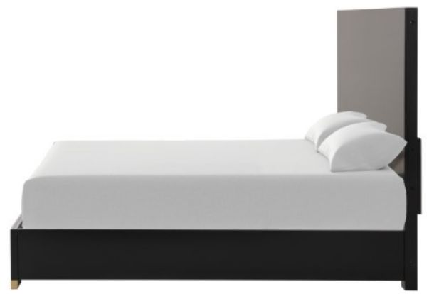 Furniture of America® Goldsberg Black Queen Panel Bed-2