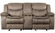 Homelegance® Bastrop Brown 79'' Double Manual Glider Reclining Loveseat with Center Console-2