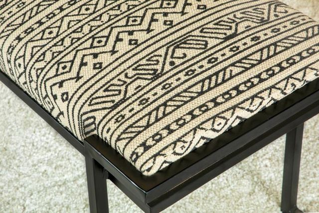 Coaster® Alfaro White/Black Accent Bench-1