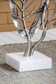 A & B Home Stainless Steel Leaf Accent Table-4