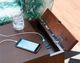 Hammary® Bowfront Espresso Chairside Table-1