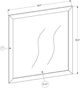 Monarch Specialties Inc. Graphite/Grey Wall Mirror-1