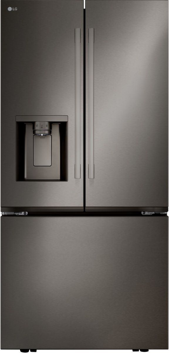 LG 33 in. 24.5 Cu. Ft. PrintProof™ Black Stainless Steel French Door Refrigerator
