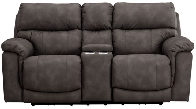 HomeStretch Cosmo Pewter Power Reclining Loveseat-2