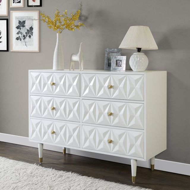 Linon Geo White Dresser-1