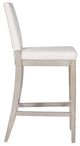 Vanguard® Furniture Vanguard Juliet Instant Snow/Pebble Path Stocked Performance Dining Bar Stool-3