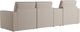 Kevin Charles® Mod 4-Piece Nantes Beige Sectional and Chaise-3