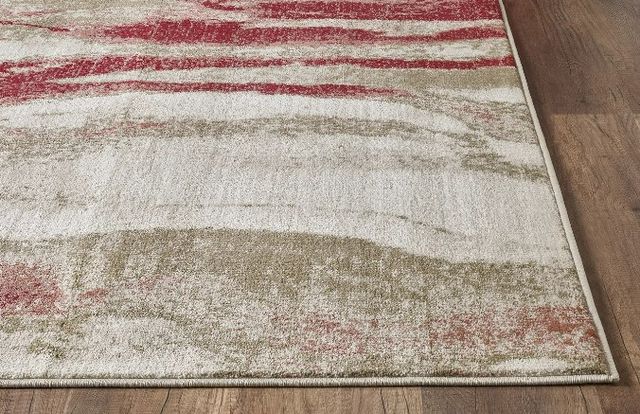 KAS Rugs Avalon Ivory/Red Wonder 5'x8' Area Rug-1