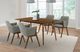 Armen Living Westmont and Renzo 5 Piece Charcoal/Walnut Dining Set-1