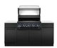 Broil King® Baron™ 520i Pro Shadow 5-Burner Black Built-In Natural Gas Grill-1