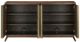Currey & Company Arren Antique Brass/Dark Chestnut Credenza-3
