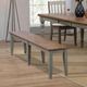 Winners Only® Barnwell Rustic Brown/Gray Dining Bench-1