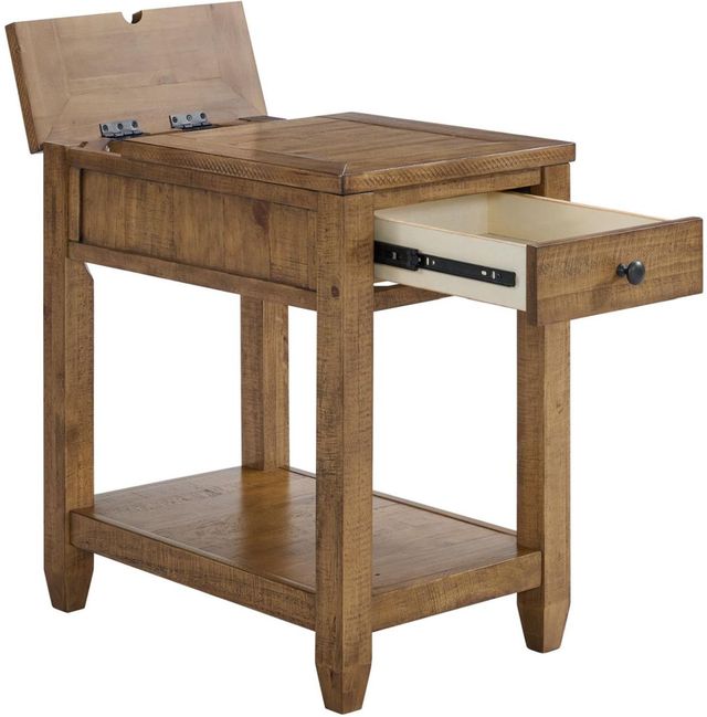 Martin Svensson Napa Brown Chairside Table with Power-4