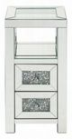 ACME Furniture Noralie Clear Glass Top Accent Table with Mirrored Base-3