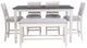 Powell® Mckoy 6-Piece Charcoal/Gray/White Counter Table Set -0