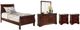 Signature Design by Ashley® Alisdair 5-Piece Dark Brown Twin Sleigh Bed Set-0