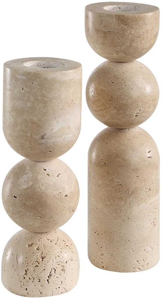 Renwil® Amarena 2-Piece Natural Candle Holder-0