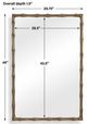 Uttermost® Brass Bamboo Antique Brass Rectangle Mirror-2