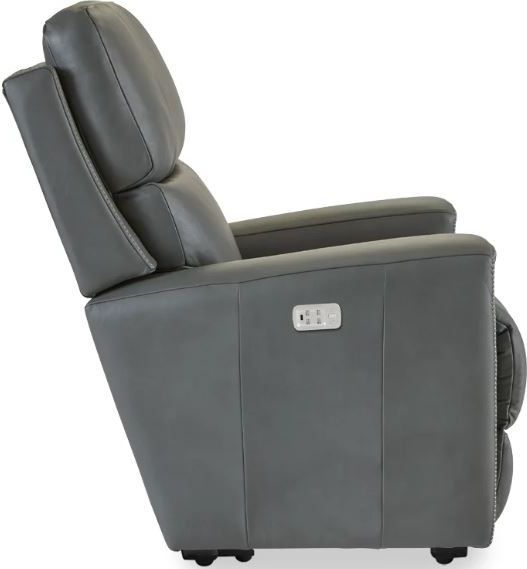 La-Z-Boy® Apollo Blue Grey Leather Power Wall Recliner with Headrest and Lumbar-2