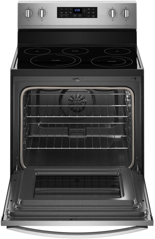 Whirlpool® 30" Fingerprint Resistant Stainless Steel Free Standing Electric Range-1