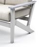 Telescope Casual Wexler Cushion Chat Height Loveseat with Rustic Arms-1
