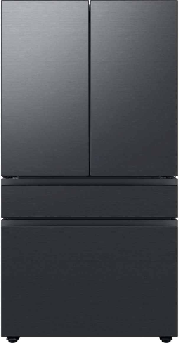 Samsung Bespoke 36" Matte Black Steel French Door Refrigerator Middle Panel-1