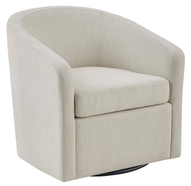 Olliix by Martha Stewart Amber Ivory Swivel Chair-1