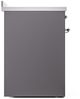 Ilve® Nostalgie II Series 30" Graphite Matte Pro Style Induction Range-4