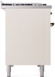 Ilve® Nostalgie II Series 48" Antique White Pro Style Dual Fuel Range-3