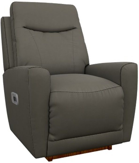 La-Z-Boy® Kodie Dove Gray Power Rocking Recliner with Headrest-0