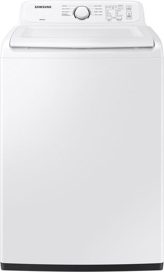 Samsung 4.0 Cu. Ft. White ActiveWave™ Agitator Top Load Washer with Soft-Close Lid