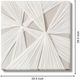 Classy Living Timeless Textured Luxe White Geo Canvas Wall Art-2