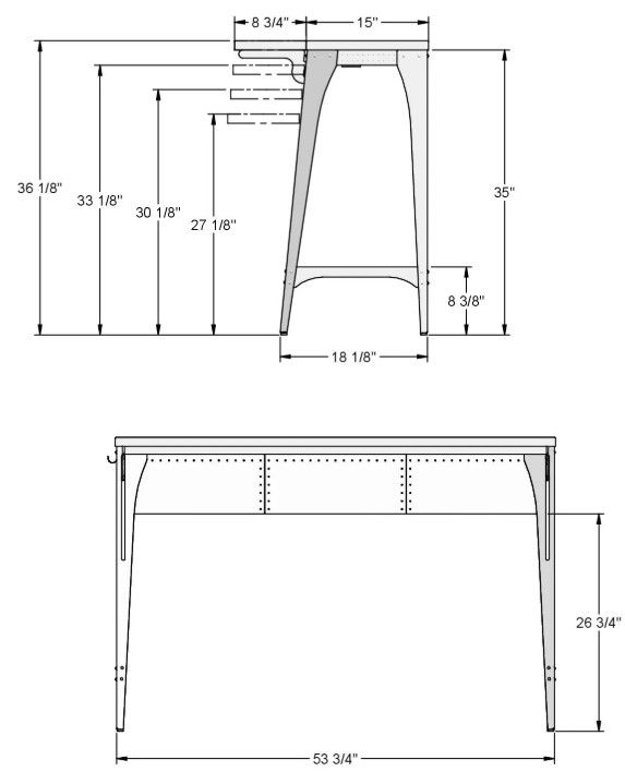 Amisco Customizable Elwood Living Island Table-2