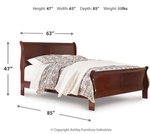 Signature Design by Ashley® Alisdair Reddish Brown Queen Sleigh Bed