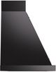 Ilve® Nostalgie II Noblesse 48" Glossy Black Wall Mounted Range Hood with Burnished Trim-2