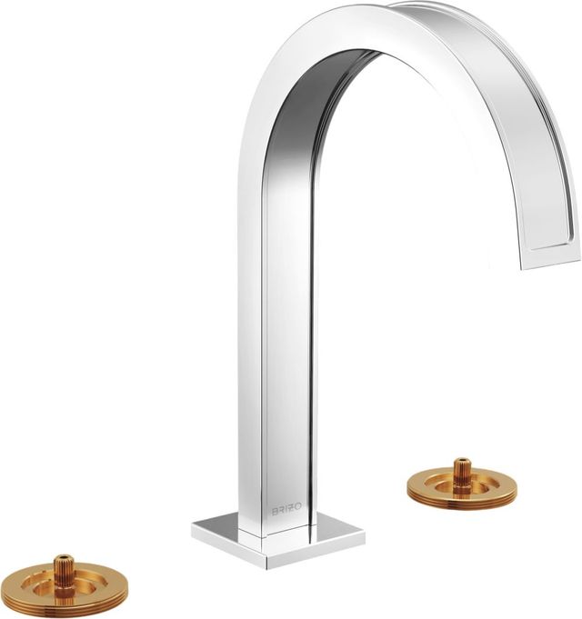 Brizo Frank Lloyd Wright® Polished Chrome Widespread Lavatory Faucet with Arc Spout-0
