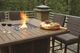 Signature Design by Ashley® Paradise Trail Medium Brown Wicker Square Bar Table with Firepit-5