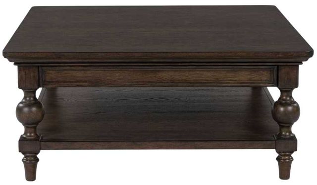 Signature Design by Ashley® Veramond Dark Brown Coffee Table-1