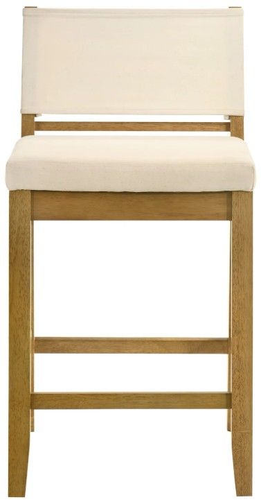 Armen Living Yaneli 4-Piece Amber Glow/White Counter Stool Set-0