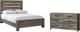 Signature Design by Ashley® Cazenfeld 2-Piece Black/Gray Full Panel Bed Set-0