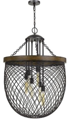 Cal® Lighting & Accessories Marion Bronze Chandelier-0