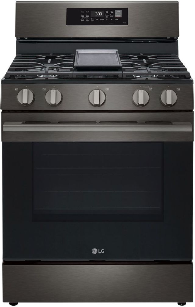 LG 30" Black Stainless Steel Probake Convection® Freestanding Gas Range with  Air Fry and EasyClean®-0